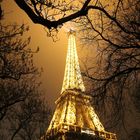 Der Eiffelturm in einer Januarnacht