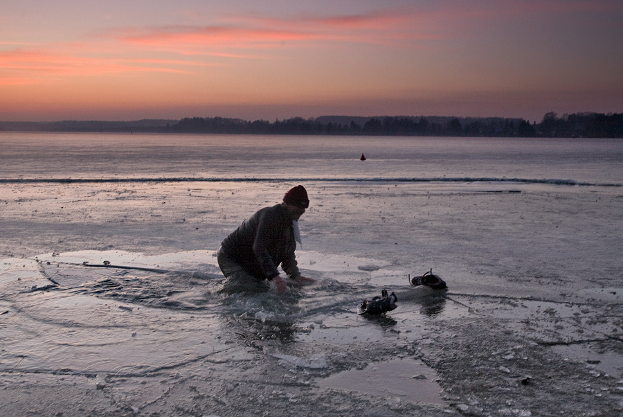 Der Einbrecher ist ein Eisbrecher :-)