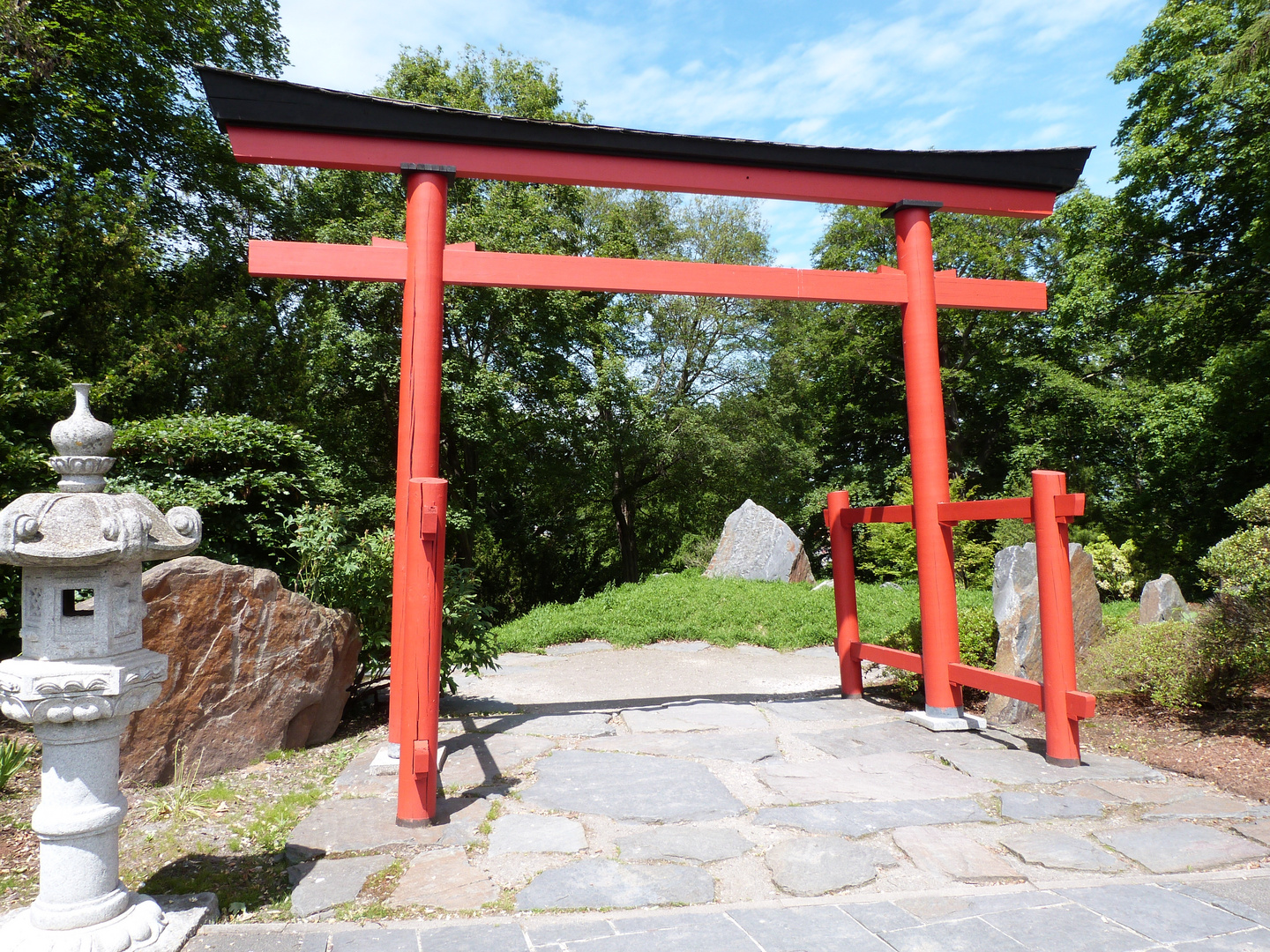 der Eingang zu einem Japanischen Garten