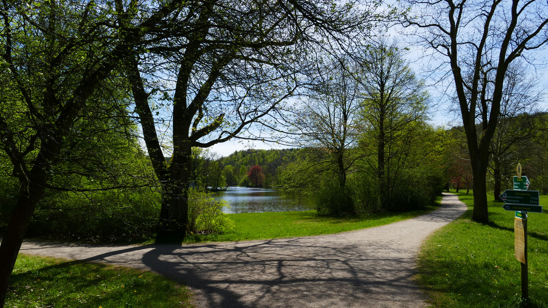 Der Eingang zum Greizer Park