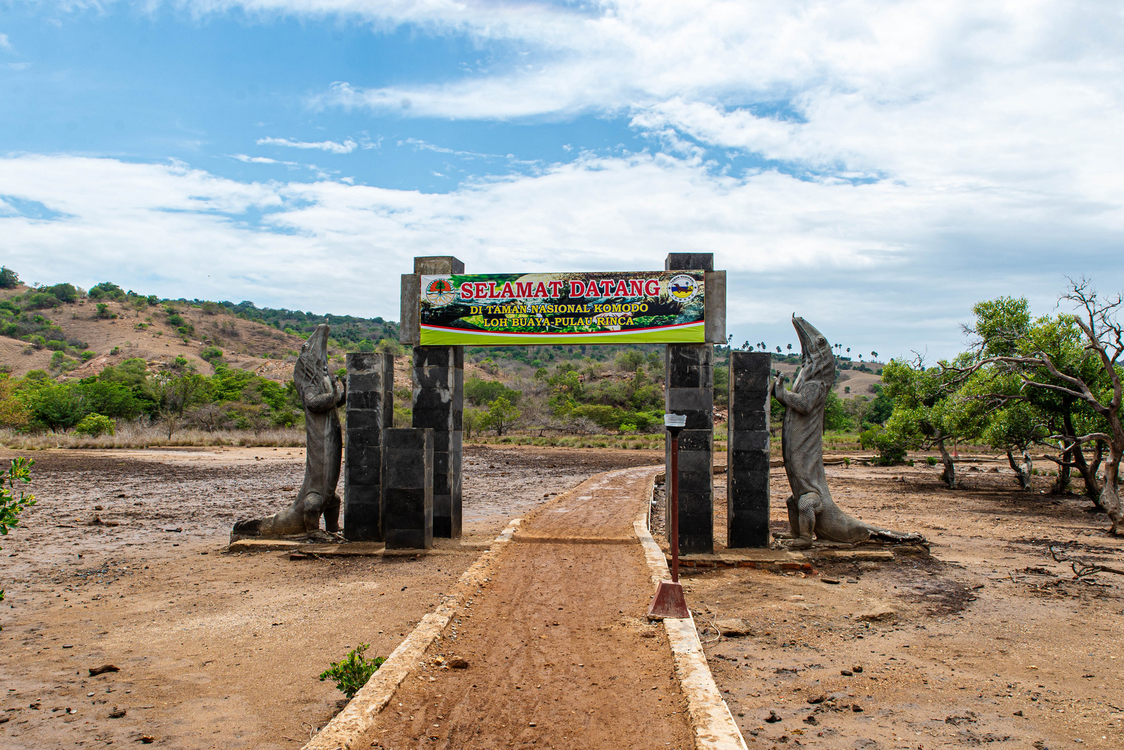 Der Eingang zum Nationalpark auf Rinca