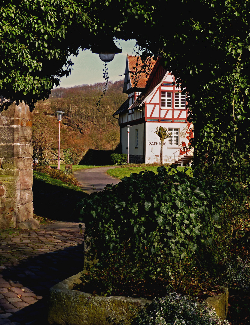 Der Eingang zum Rathaus