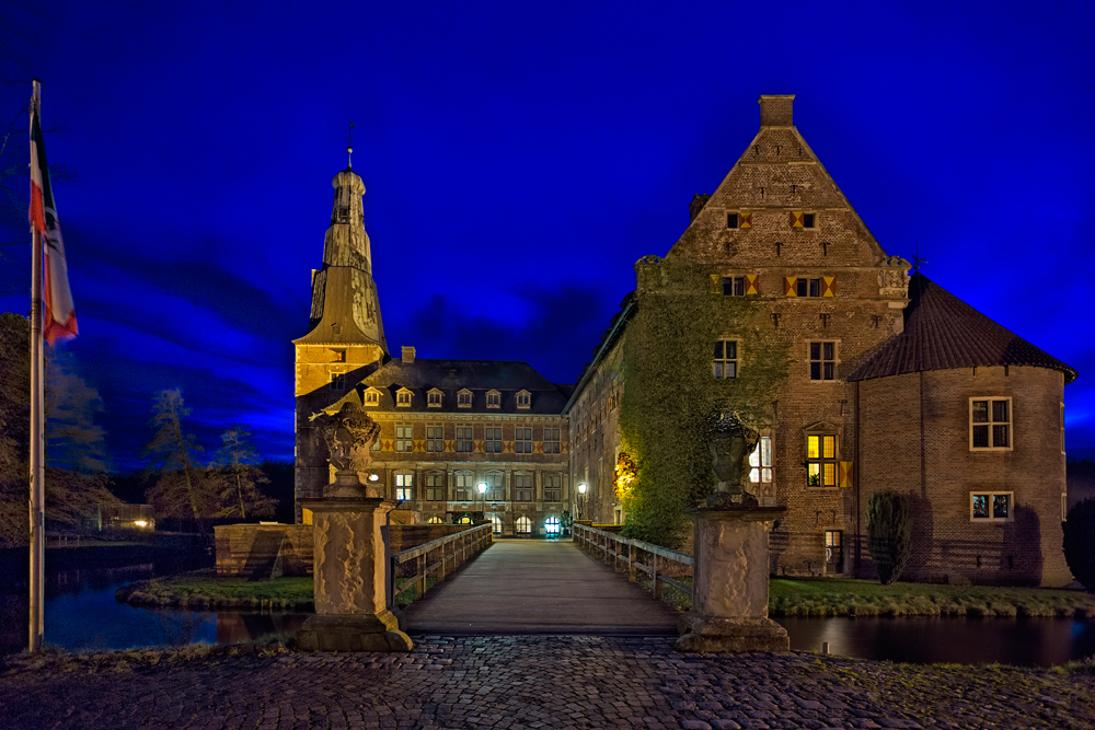 Der Eingang zum Schloßrestaurante in Raesfeld