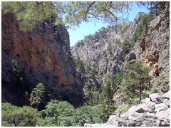 Der Eingang zur Samaria-Schlucht auf Kreta