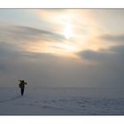 Der einsame Schneewanderer