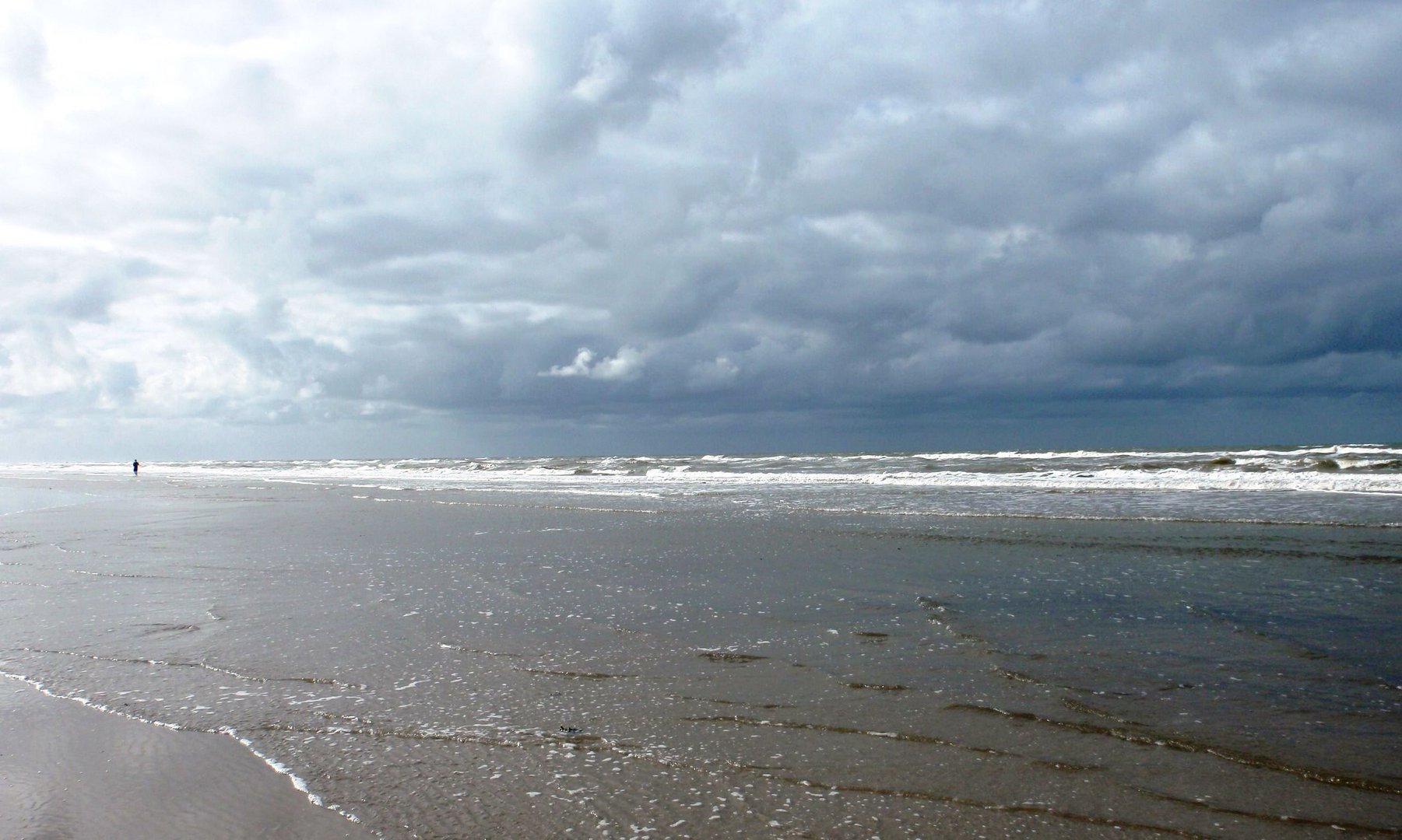 Der einsame Strandgänger