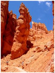 Der Einstieg in den Bryce Canyon...