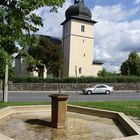 Der einstige FDJ-Brunnen an der Jüdeweiner Kirche in Pößneck