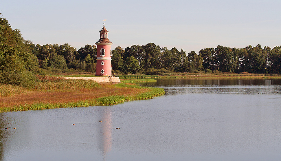 der einzige deutsche Leuchtturm im Binnenland wurde wieder nach Baumaßnahmern übergeben