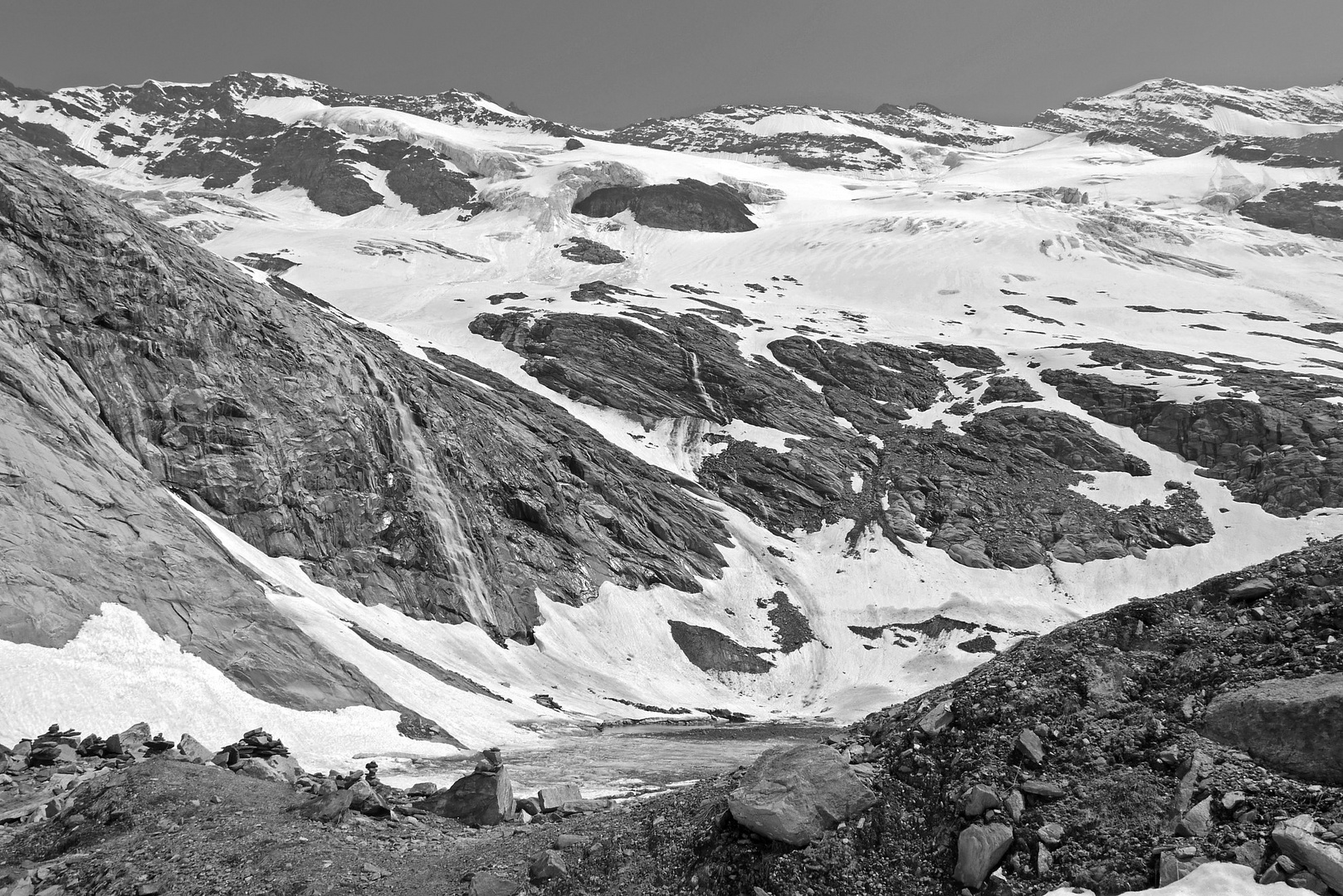 Der Eissee nahe der Warnsdorfer Hütte