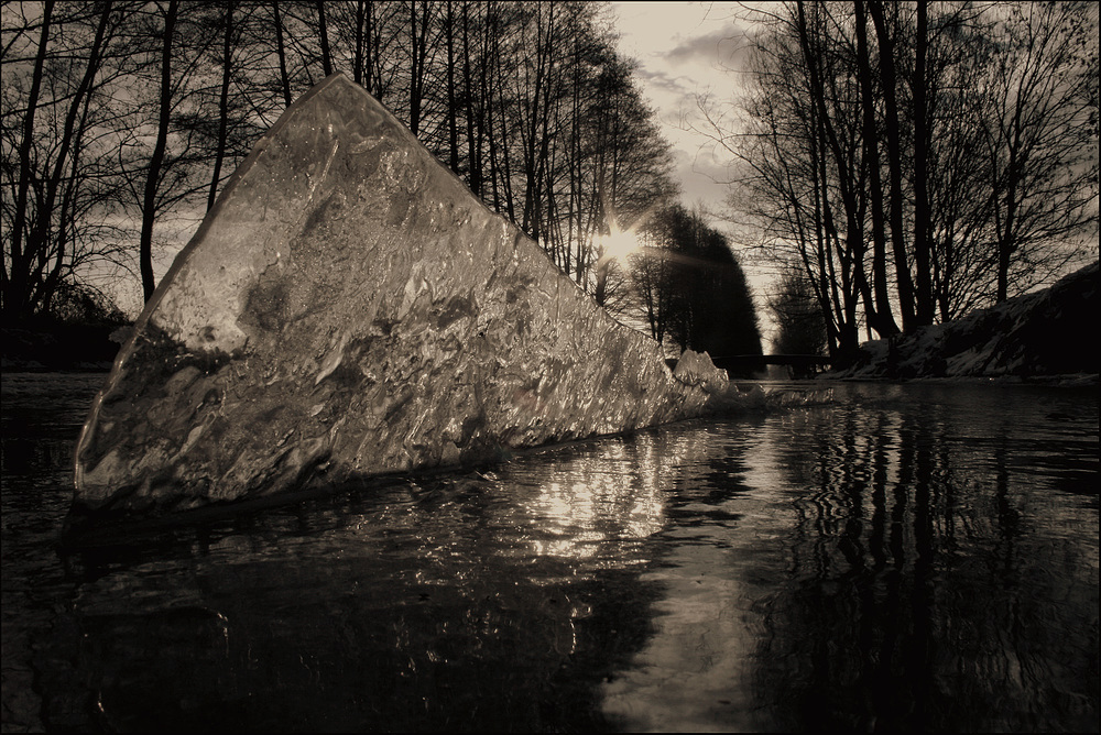 Der Eisstand ...