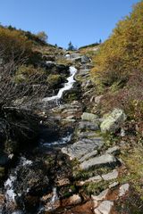 Der Elbfall im Riesengebirge, etwa einen Kilometer von der Elbquelle entfernt