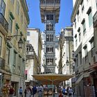 Der Elevador de Santa Justa in Lissabons Stadtzentrum