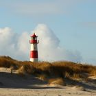 Der Ellenbogen auf Sylt mit dem grösseren Leuchtturm an der nördlichsten Spitze Deutschlands