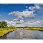 Der "Ems-Jade-Kanal" bei Reepsholt in Ostfriesland