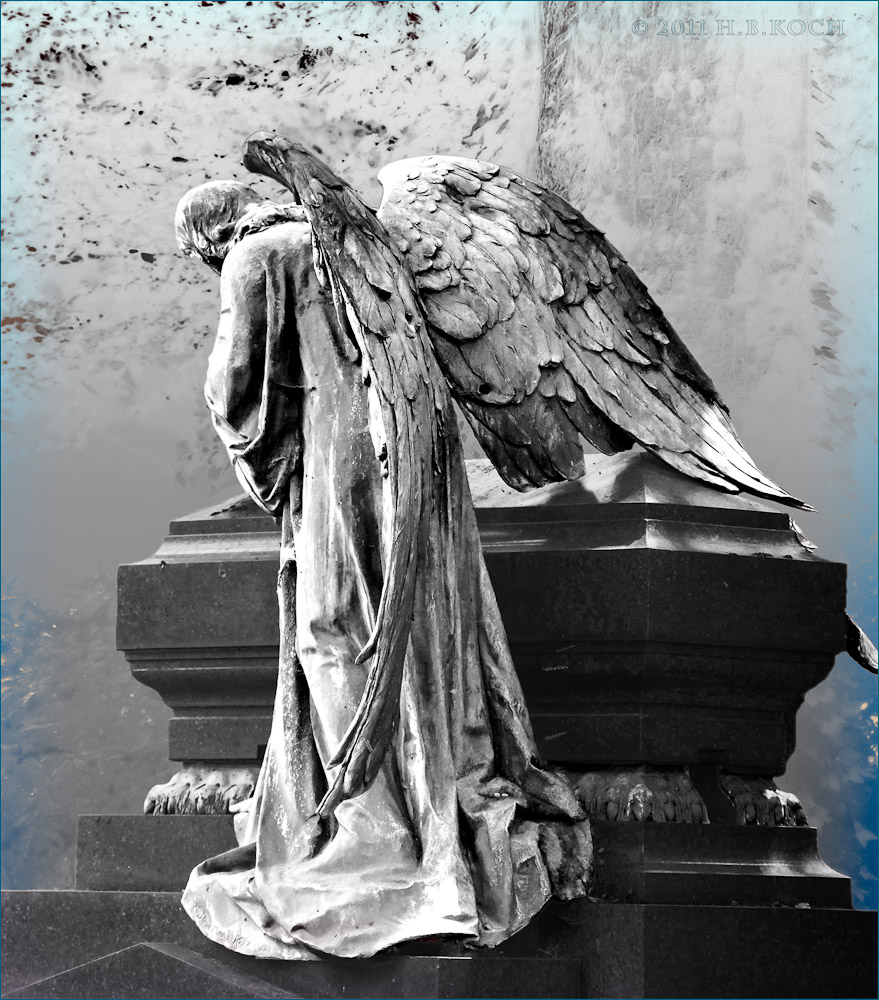Der Engel am Sarkophag