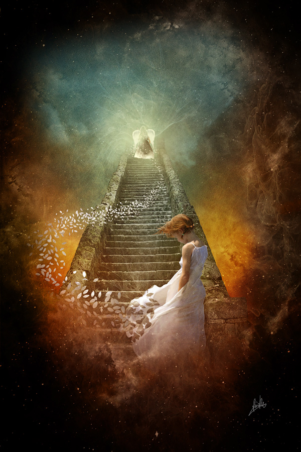 Der Engel Der Hingabe Foto Bild Fotomontage Fantasy Mystery Digiart Bilder Auf Fotocommunity