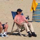 Der Engländer am Strand ...