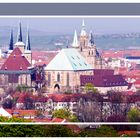 Der Erfurter Dom und St. Severi von der ega aus fotografiert