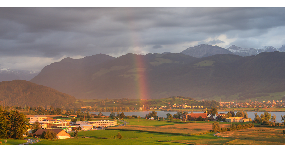 der erste abend in der schweiz ...