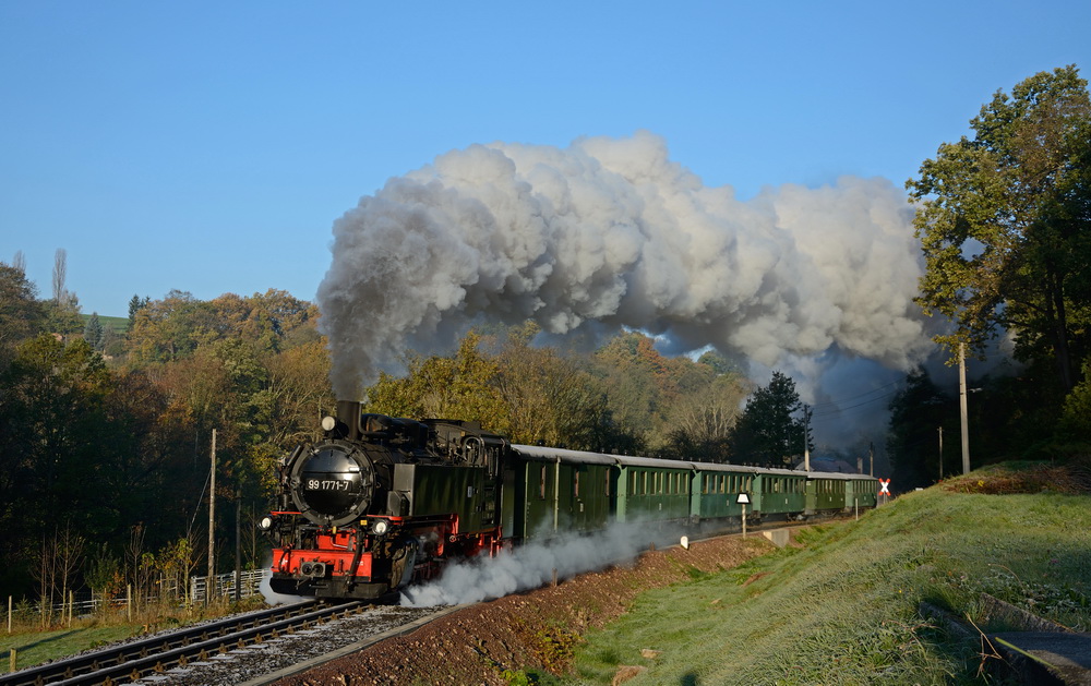 der erste Frost im Erzgebirge