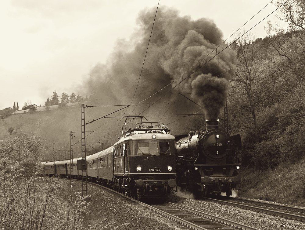 Der erste Gleiswechsel  -Betrieb Deutschlands