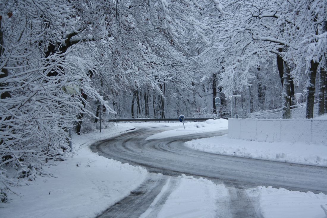 der erste richtige Schnee bei uns