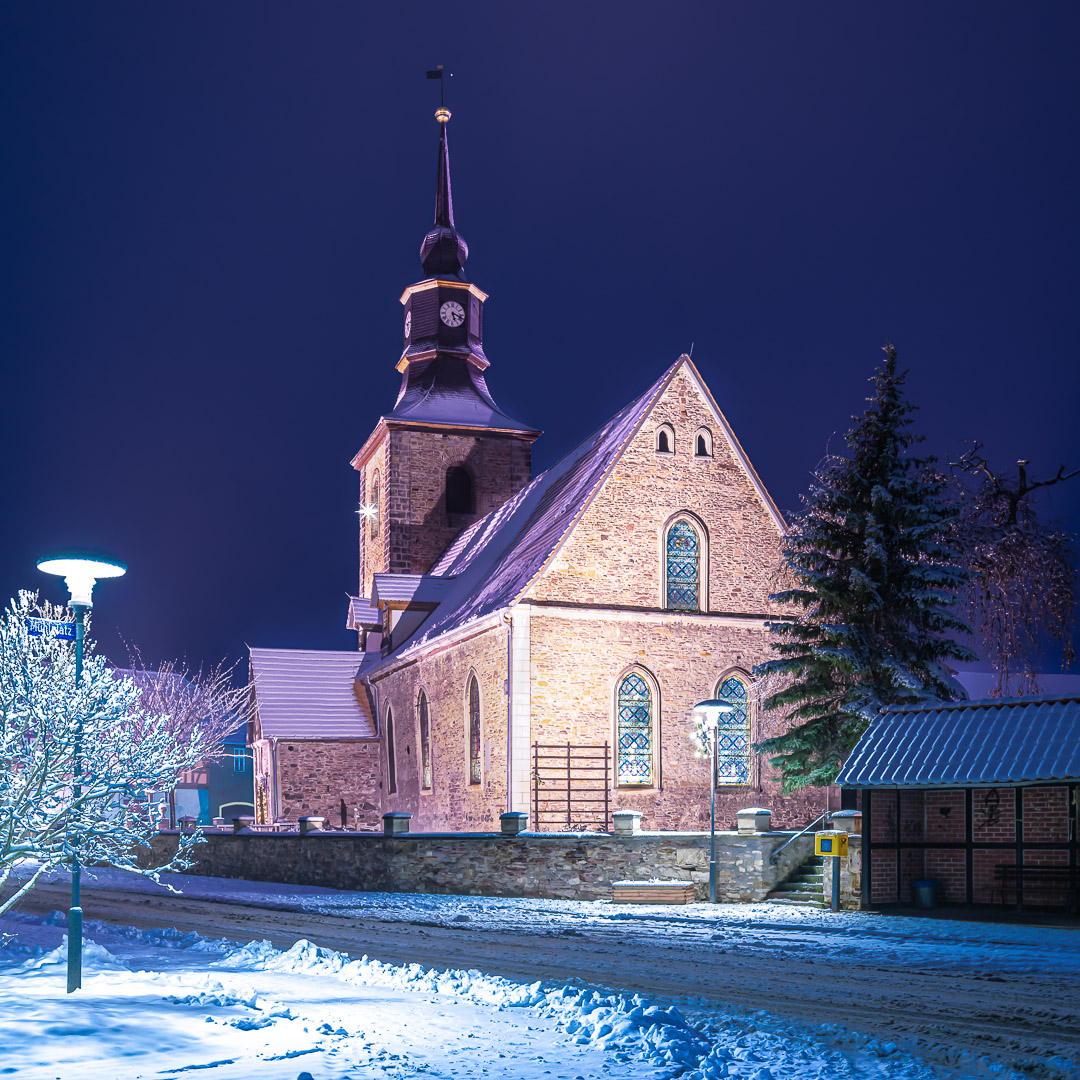 Der erste Schnee 2021 in Meisdorf