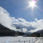 Der erste Schnee, aber noch siegt die Sonne