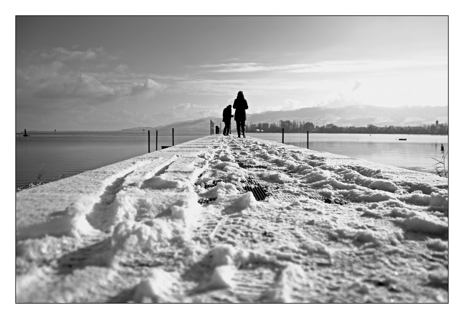 Der erste Schnee am Bodensee