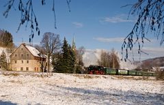 Der erste Schnee am Fichtelberg 2