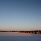 der erste Schnee an der Elbe