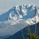 der erste Schnee auf den Bergen