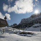 Der erste Schnee auf der Kampenwand