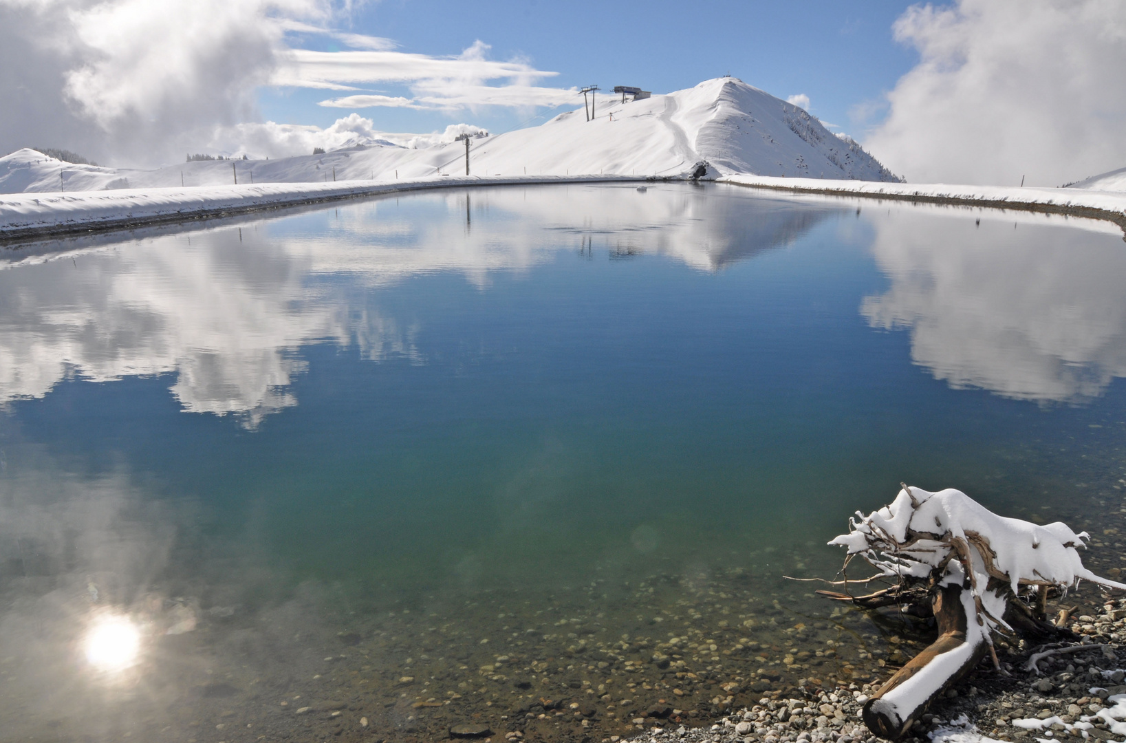 Der erste Schnee im Oktober