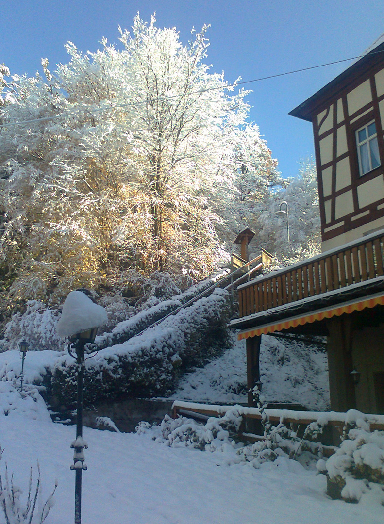 Der erste Schnee im Oktober