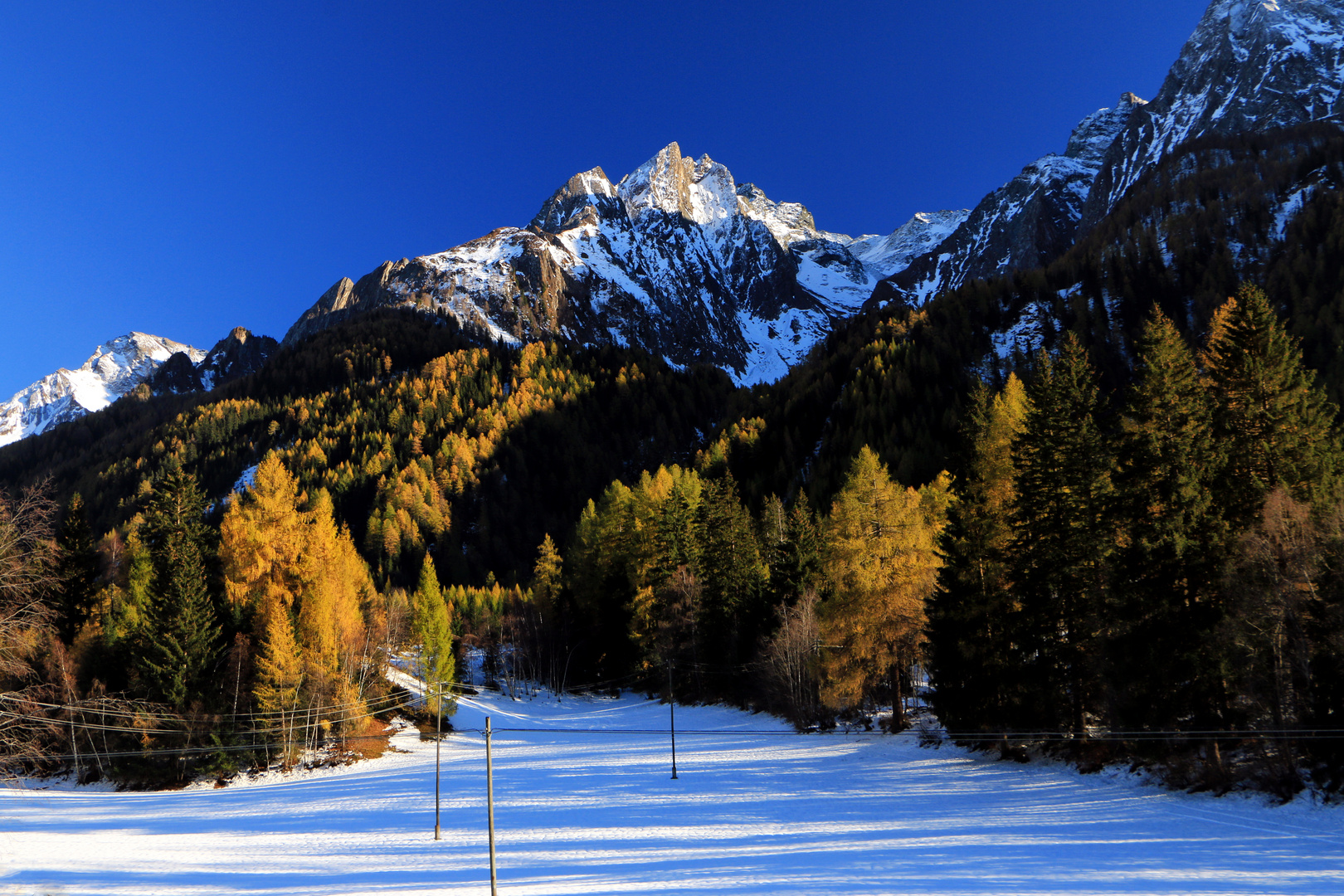 der erste Schnee im Pfitschtal