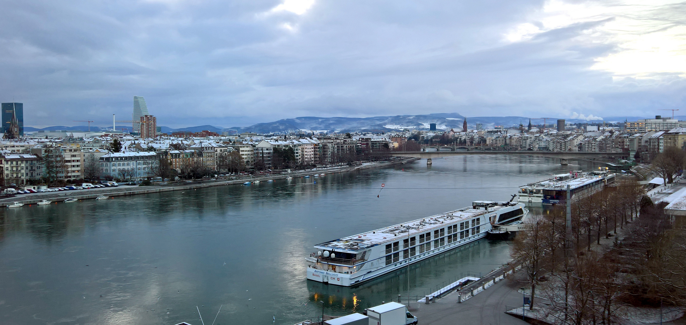 Der erste Schnee in Basel