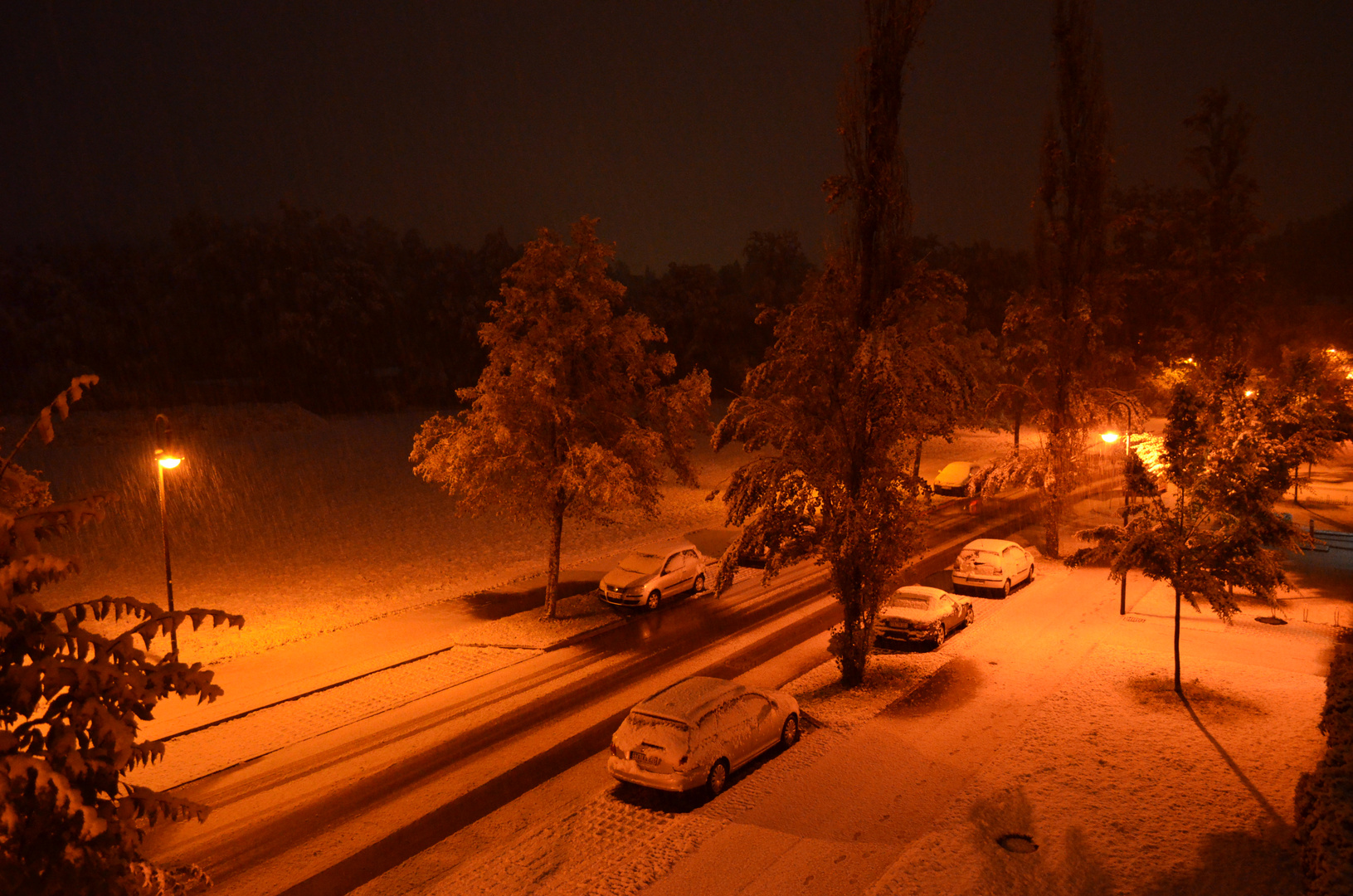 der erste Schnee in Bayern ....