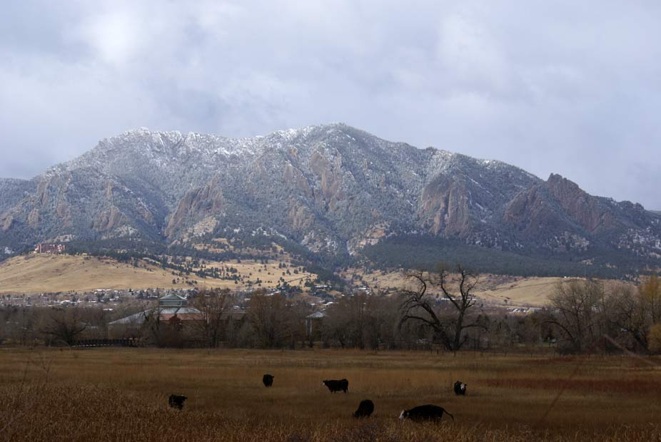 Der erste Schnee in Boulder