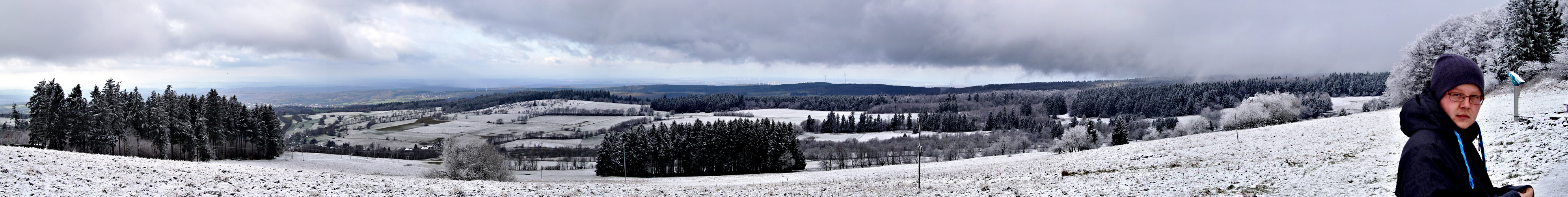 Der erste Schnee in diesem Winter