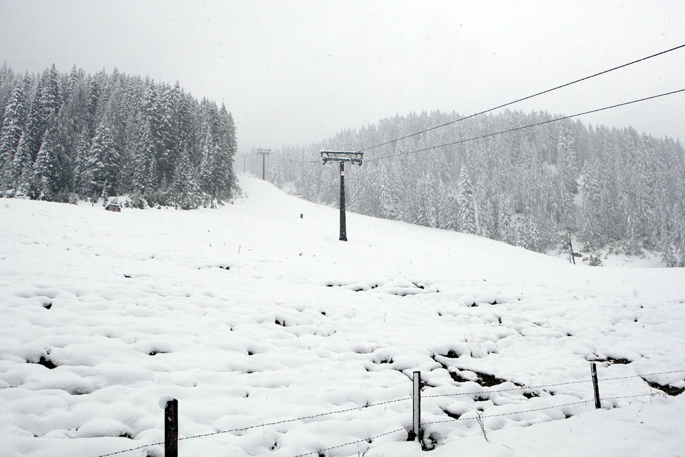 Der erste Schnee in Zauchensee