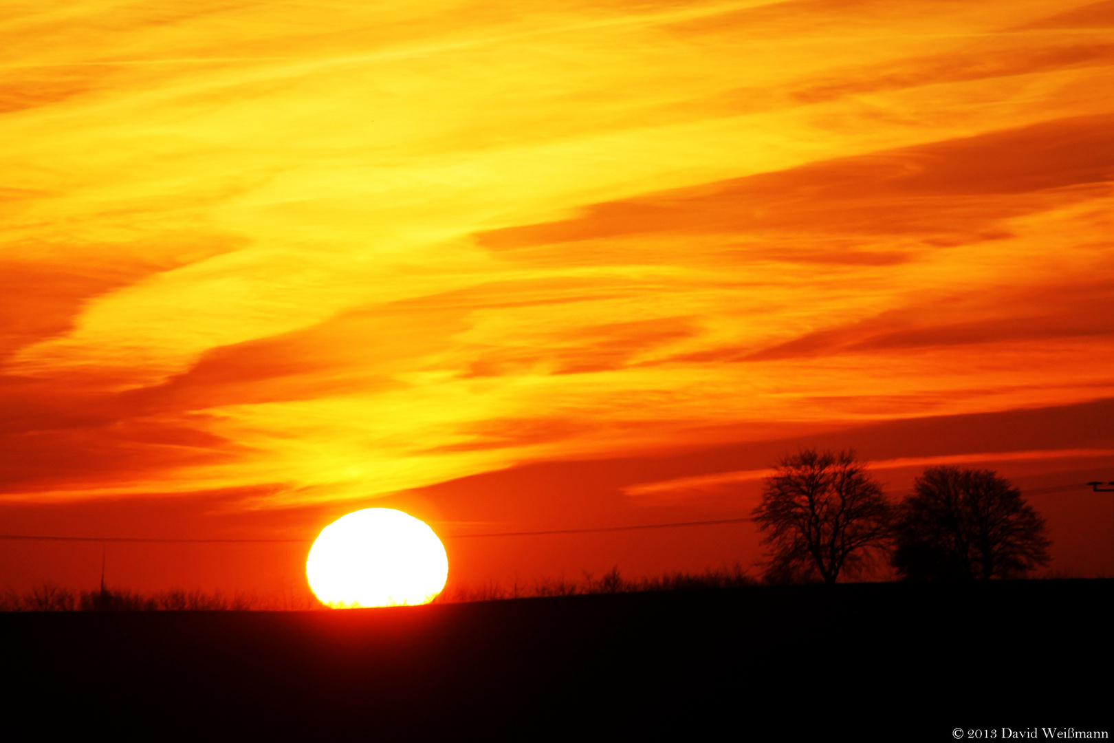 Der erste schöne Sonnenuntergang 2013