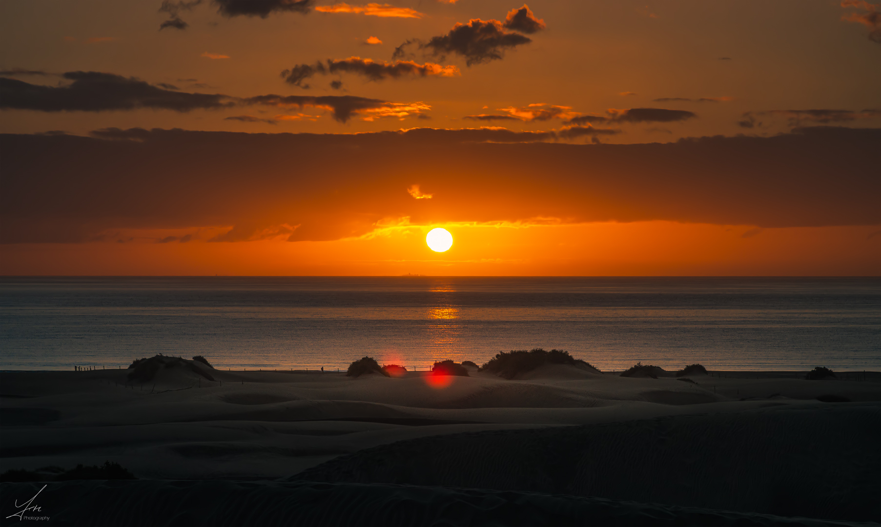 Der erste Sonnenaufgang vom ersten Tag