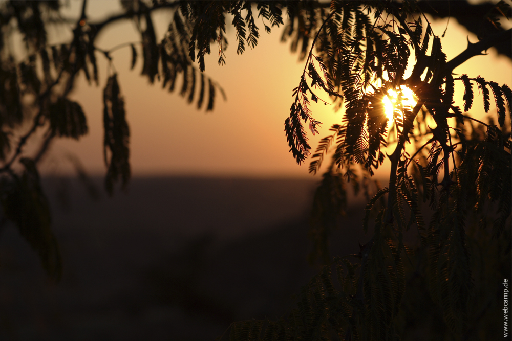 Der erste Sonnenuntergang