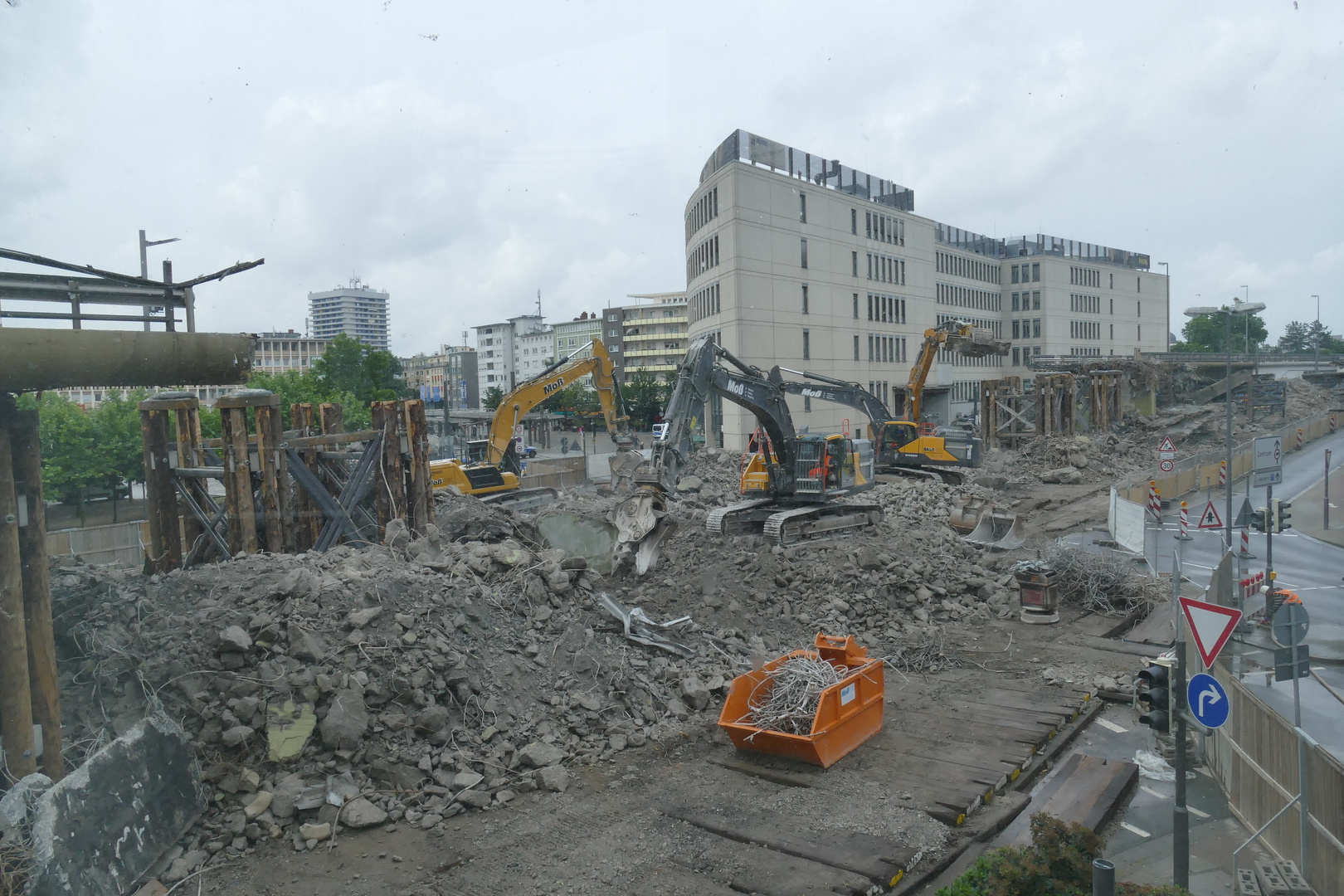 Der erste Teilabschnitt ist weg