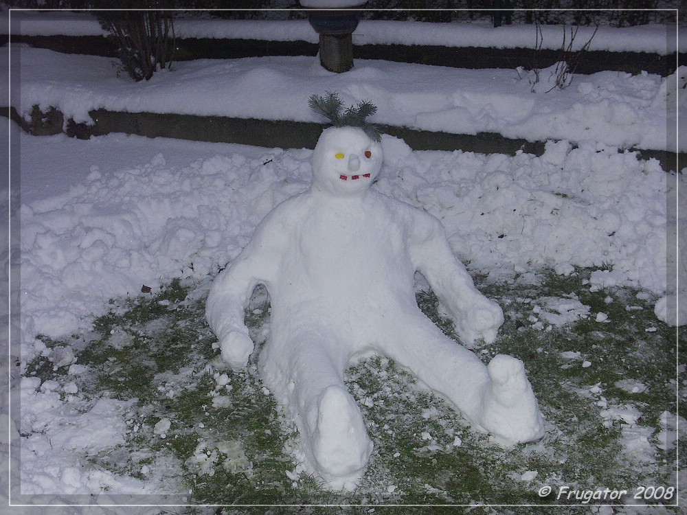 Der etwas andere Schneemann...