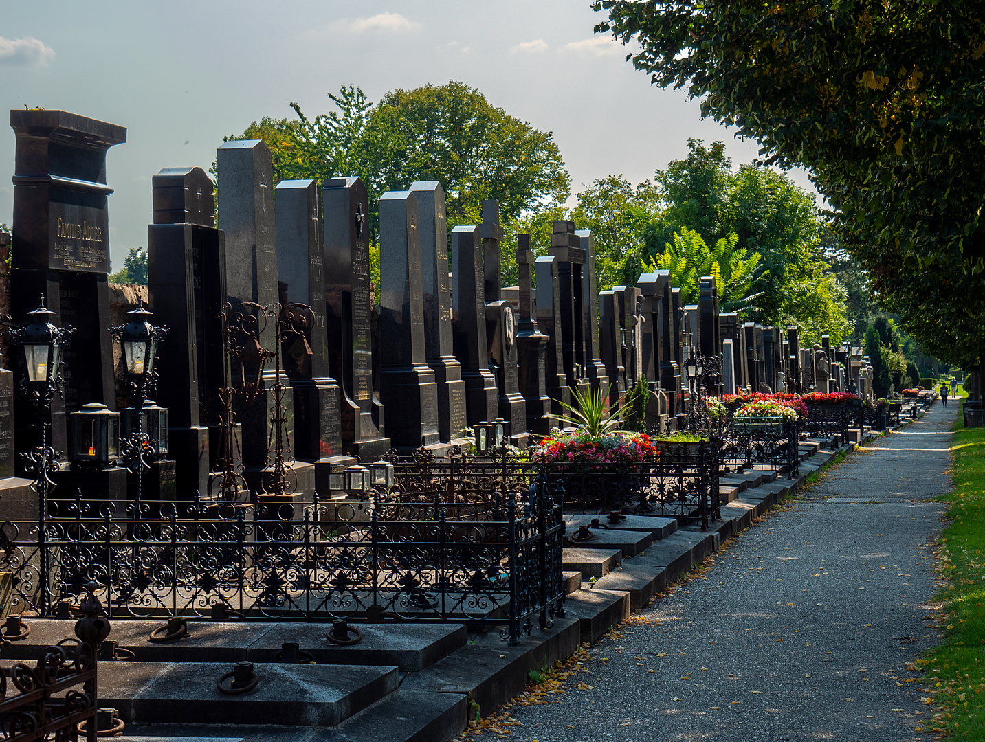 der evangelische friedhof...