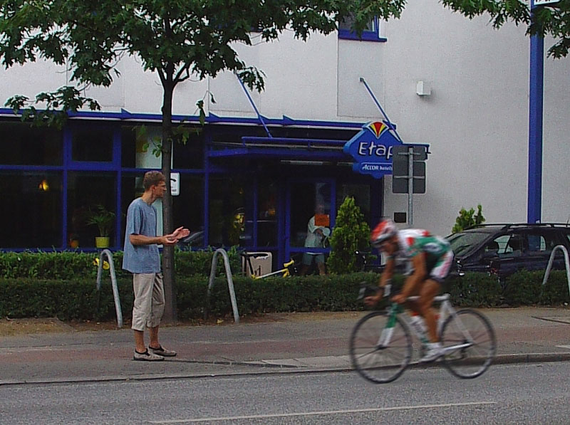 Der Fahrer und sein Fan