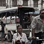 der fahrgast, rikschafahren in yangon, burma 2011